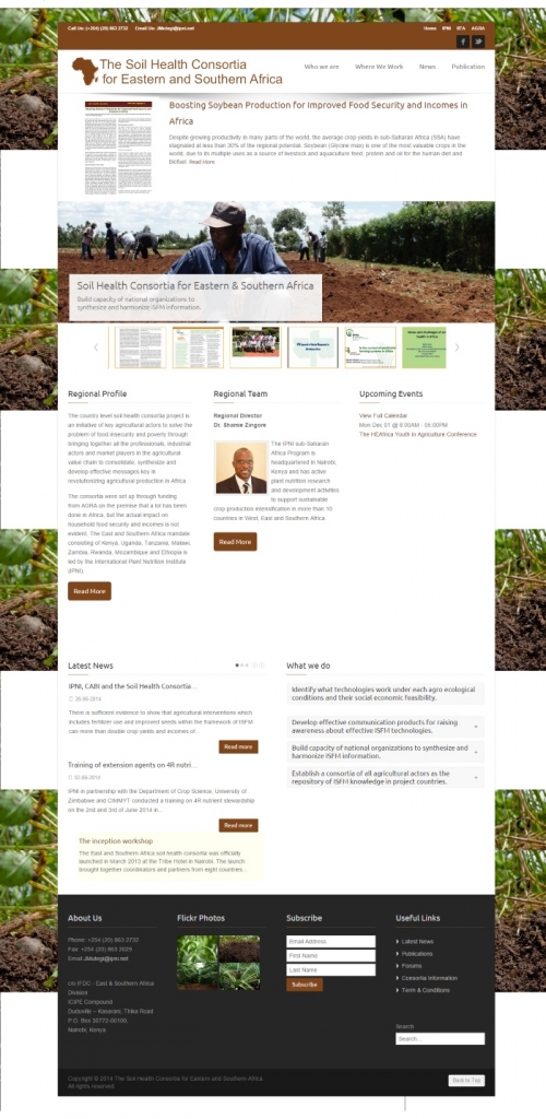 The Soil Health Consortia for Eastern   Southern Africa